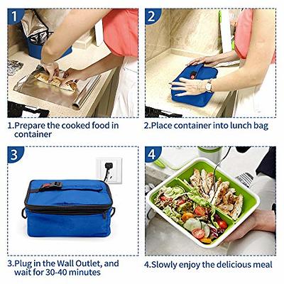 Aotto Portable Oven Personal Food Warmer - 110V Portable Mini Microwave  Electric Heated Lunch Box fo…See more Aotto Portable Oven Personal Food  Warmer