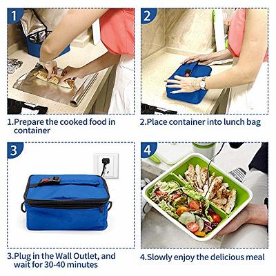 12V Electric Lunch Box For Car Portable Oven Heated Food Warmer Microwave  For Car and Home Truckers Travel Container for Meals Reheating And Raw Food  Cooking 