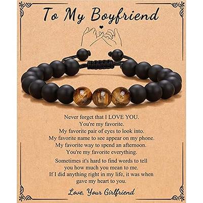 Men's Sentimental Bracelet with Names