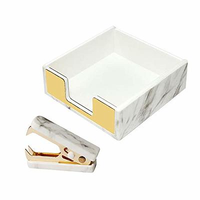 MultiBey Desk Accessory Kits, 5 in 1 Desk Sets and Accessories for Women,  Gold Acrylic Stapler and Tape Dispenser Set Home Office Desk Supplies (Gold)