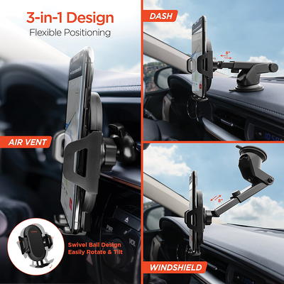  ISSYAUTO Phone Mount Compatible with 2016-2023 Tacoma 3rd Gen  Metal Dash Mount Phone Holder : Automotive