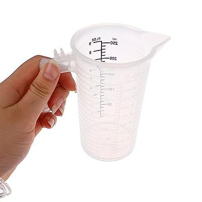 250ml plastic clear measuring cup handle liquid pour spout home kitchen .WR