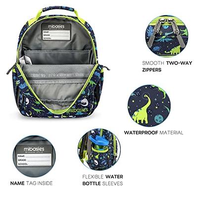  mibasies Kids Backpack for Boys, Kindergarten Backpack School  Bag for Children Age 5-8, Dark Blue