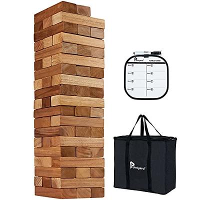 YARD GAMES Large Tumbling Timbers Wood Stacking Game with 56 Premium Pine  Blocks TIMBERS-003 - The Home Depot