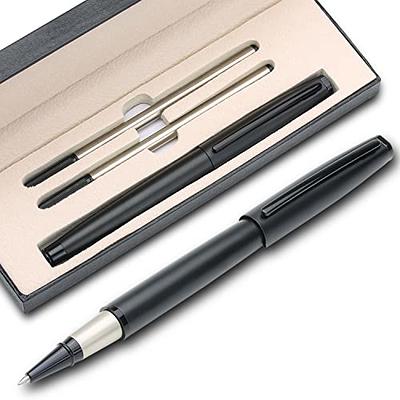 Executive Black Ballpoint and Roller Ball Pen Set