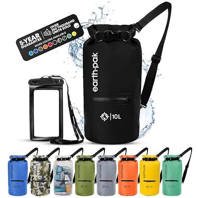  Earth Pak Waterproof Dry Bag - Roll Top Waterproof Backpack  Sack Keeps Gear Dry For Kayaking, Beach, Rafting, Boating, Hiking, Camping  And Fishing