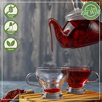 Hibiscus Flowers Organic Petals Tea Dried Cut Bulk Hibiscus