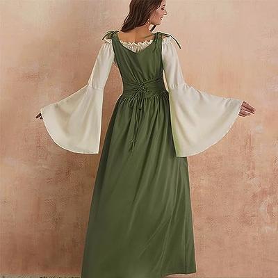 Abaowedding Womens's Medieval Renaissance Costume Cosplay Over Dress