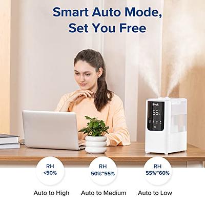 LEVOIT Smart Humidifiers for Bedroom 6 L, Top-Fill Warm & Cool Mist  Humidifier for Large Home, Plants