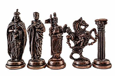 15 Metal Chess Sets for Adults Kids with Zinc Alloy + Acrylic Chess Pieces  & Portable Folding Wooden Chess Board Travel Chess Set Board Game Gift –