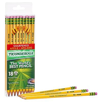 Ticonderoga Woodcase Pencil, 2 HB, Black - 12 count