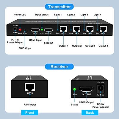 StarTech.com HDMI Splitter 1 In 2 Out 4k 30Hz 2 Port Supports 3D video  Powered HDMI Splitter HDMI Audio Splitter - Office Depot