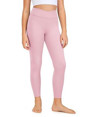 CRZ YOGA Girls Butterluxe Crossover Athletic Leggings - High Waist V Cross  Kids Lounge Pants Yoga Active Dance Running Tights Pink Peony Medium -  Yahoo Shopping