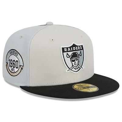 Men's New Era Black/Gray Las Vegas Raiders NFL x Staple Collection 59FIFTY Fitted Hat