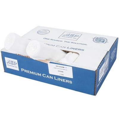 Lavex Li'l Herc 45 Gallon 1.2 Mil 40 x 46 Low Density Medium-Duty Clear  Can Liner / Trash Bag - 100/Case