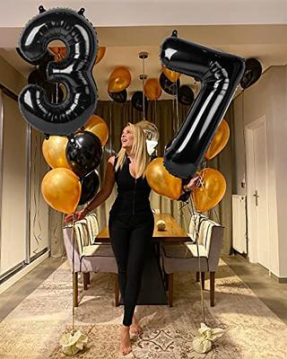  5 Balloon, Black Number Balloon 40 Inch, Black and Black Party  Supplies, 5th Birthday Balloon Decorations, 5 Number Balloons, Number 5  Balloon : Toys & Games