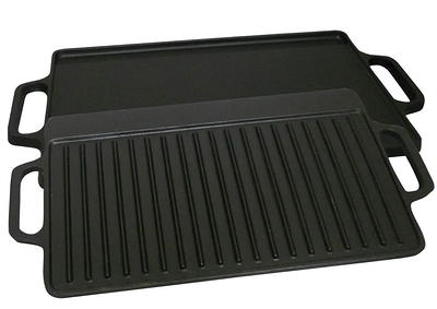 Oyster Pan: 12) - Outset 76225 Oyster Grill Pan, Cast Iron