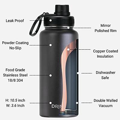 Thermos FUNtainer Vacuum Insulated Steel Water Bottle with Spout