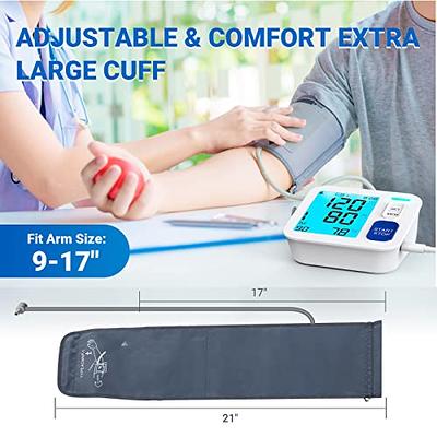 Upper Arm Blood Pressure Monitor with Extra Large Cuff