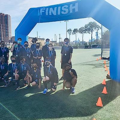 Sewinfla Blue Inflatable Arch 20ft, Inflatable Start Finish Line