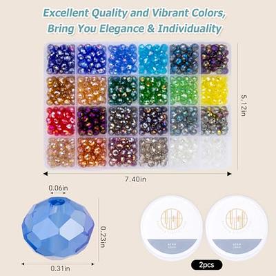 60pcs/set Crystal Beads Blue Glass Beads For Jewelry Making Bracelet  Jewelry Accessories