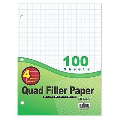 Ctosree 8 Pads 8.5 x 11 Quad Legal Pads Colored Graph Paper 4