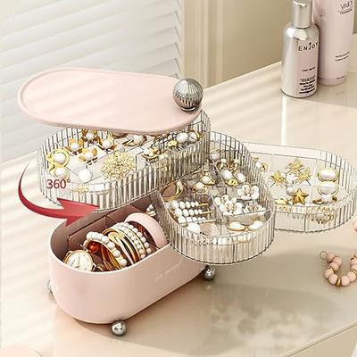 360°Rotating Hair Accessories Organizer, Bathroom Containers for