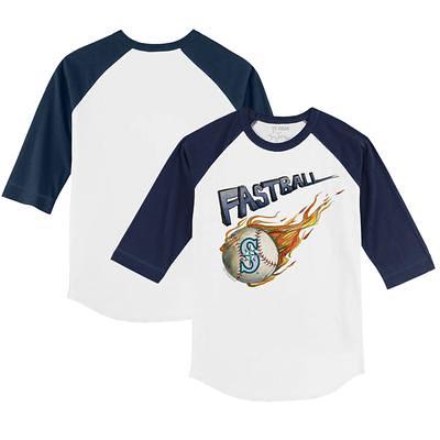 TinyTurnip Houston Astros Stitched Baseball 3/4 Navy Blue Sleeve Raglan Youth Small (6-8)