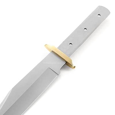 Clip Point Bowie - Hidden Tang - DIY Blade Kit - (Blade, Brass