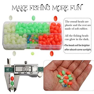 What is 8mm Glow Fishing Beads Soft Plastic Round Beads Rubber Soft Beads  Fishing Lures Accessories Box Green Fishing Bait Eggs