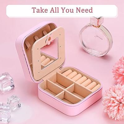 Parima Teen Girls Gifts Trendy Stuff for Girls, Initial Jewelry Box  Personalized Blue Travel Jewelry Organizer Box Travel Must Haves Jewelry  Box for