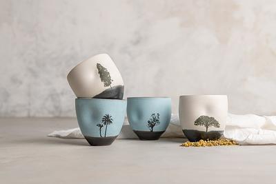 Ceramic Espresso Cups Set, Pottery Espresso Cups, 2 Small Coffee Mugs Set,  Stoneware Coffee Lovers Gift, Espresso Accessories 