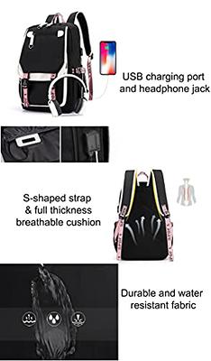 JiaYou Teenage Girls' Backpack Middle School Students Bookbag Outdoor  Daypack with USB Charge Port (21 Liters, Pink Black) - Yahoo Shopping