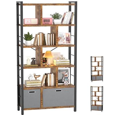 SUNMORY 6 Tier Tree Bookshelf, Small Bookcase with Storage Cabinet, Modern  Tall Narrow Bookshelves Organizer, Floor Standing Book Shelf for  Bedroom/Living Room/Home Office/Corner, Rustic Brown - Yahoo Shopping