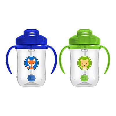 Dr. Brown’s Milestones Insulated Sippy Cup with Straw and Handles - Blue - 10oz - 2pk - 12m+