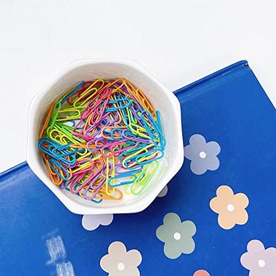  Cute Magnetic Paper Clip Holder for Desk, Small Clip Dispenser,  100Pcs 28mm(1.1) Paper Clips Medium Size for Home Office Desk  Accessories(Light Blue) : Office Products