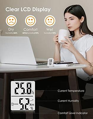 hoyiours Room Thermometer Indoor Hygrometer, Humidity Meter Digital  Thermometer for Room Temperature, Humidity Sensor Temperature and Humidity  Gauge
