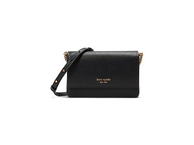 Kate Spade New York Morgan Saffiano Leather Flap Chain Wallet - Black