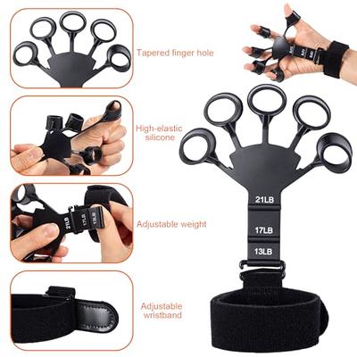 Gripster Workout Fingers, Silicone Finger Strengthener the