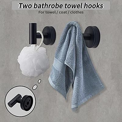 6-Piece Bathroom Towel Rack Wall Mount Bath Hardware Set, Black