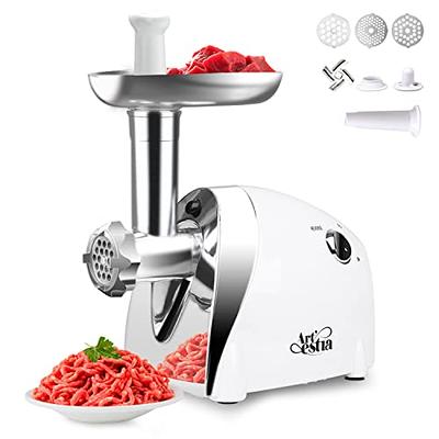 LHS Manual Meat Grinder, Heavy Duty Meat Mincer Sausage Stuffer, 3-in-1  Hand Grinder with Stainless Steel Blades for Meat, Sausage, Cookies, Easy  to Clean - Yahoo Shopping