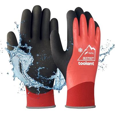 OriStout Waterproof Winter Work Gloves Bulk Pack For Men And Women, 3  Pairs, Touchscreen, Freezer Gloves For Working In Freezer, Thermal