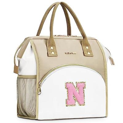 UTOTEBAG Initial Lunch Bag Women, Preppy Teen Girls Lunch Box