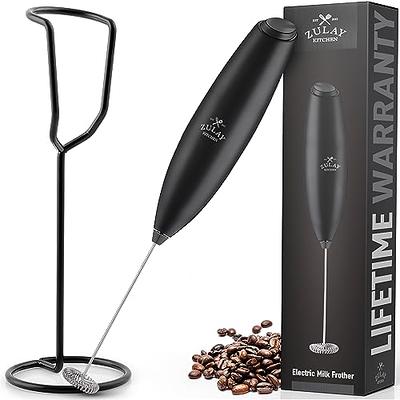 Zulay Kitchen Powerful Milk Frother Handheld Foam Whisk Drink Mixer - Macy's