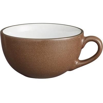 Acopa 7 oz. Ivory (American White) Rolled Edge Stoneware Coffee Cup / Mug -  36/Case