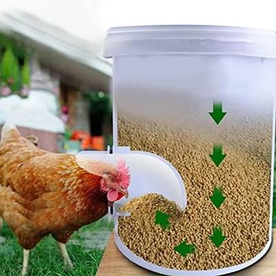 Automatic Chicken Waterer Float Controlled, 3 Gallons Poultry Waterer  Dispenser with Hose Attachment, Poultry Automatic Drinking Accessories for