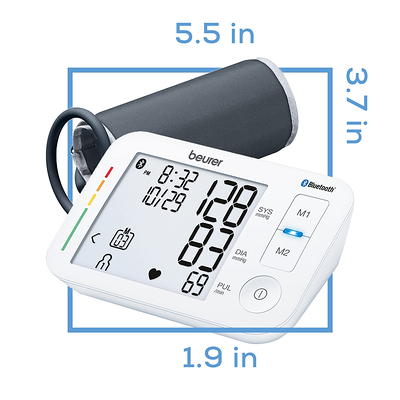 Beurer Series 800 Smart Bluetooth Blood Pressure Arm Monitor, BM69W - Yahoo  Shopping