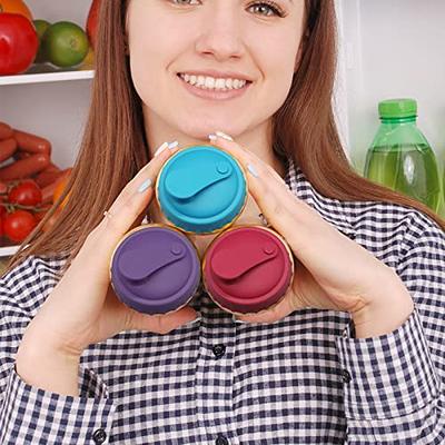 1pc Plastic Can Opener, Solid Color Blue Drink Shields And Soda