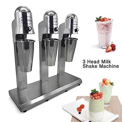 awolsrgiop 110V 3-Head Commercial Milk Shake Drink Mixer, Milkshaker Milk  Blender Stainless Retro Milkshake Maker & Milk Frother Drink Mixer Machine  for Tea Shop, Beverage Shop, Coffee Shop - Yahoo Shopping