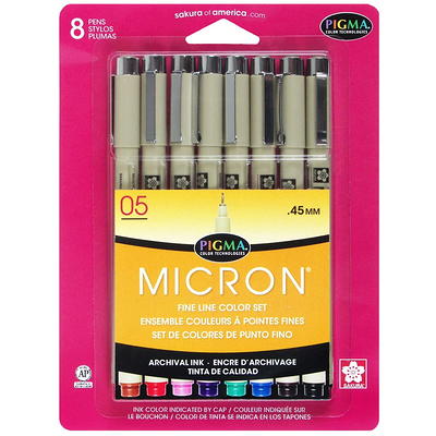 Sakura Pigma Micron Pen Set, 8-Colors, .45mm - Yahoo Shopping